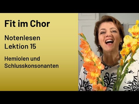 Fit im Chor - Notenlesen Lektion 15 (Hemiolen, Wörter absprechen)