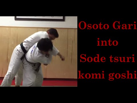 Duck under Osoto gari into Sode tsuri komi goshi by Shintaro Higashi