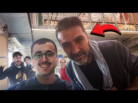 WE MET BUFFON IN THE LUFTHANSA LOUNGE