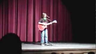 "If You Had a Bad Time" Alkaline Trio cover by Aidan Kaczynski live at NHS Talent Show 2012