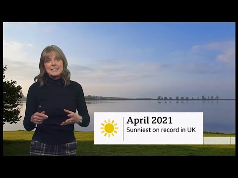 April frost & sunniest records + more and weather images (UK) - BBC & ITV weather - 30th April 2021