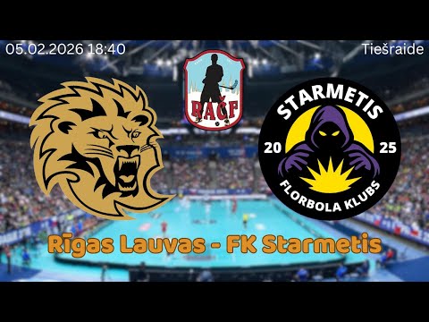 Florbols RAČF. Rīgas Lauvas - FK Starmetis. Rīgā, 05.02.2026.