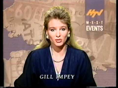 HTV West in-vision continuity Gill Impey + promo trailers (1990)