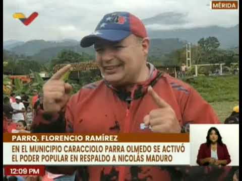 Mérida | Marea roja salió en respaldo al presidente Nicolás Maduro en el mcpio. Caracciolo Parra