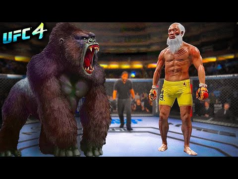 Old Bruce Lee vs. Big Monkey (EA sports UFC 4)