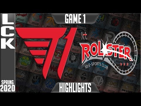 T1 vs KT Highlights Game 1 | LCK Spring 2020 W2D2 | T1 vs KT Rolster