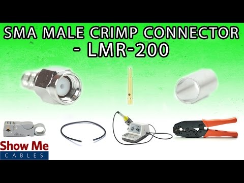 SMA Male Crimp Connector For LMR-200 - Perfect For DIY Installs!