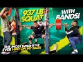 937 LB SQUAT WITH BANDS! MOST WEIGHT I EVER HAD ON MY BACK!