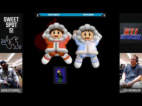 Sweet Spot 5 SSBM - AbsoluteGarbage (Falco) Vs. OG Moonslide (Ice Climbers) - Losers Top 16