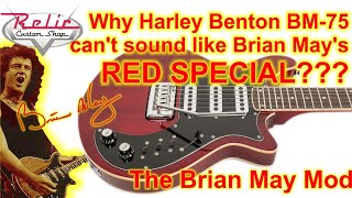 Video thumbnail for Harley Benton BM-75 Brian May Mod - Series and out of phase tones made possible by Relic Custom Shop