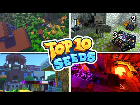 TOP 10 BEST NEW SEEDS For Minecraft Bedrock Edition! (PE, Xbox, PlayStation, Switch & Windows 10)