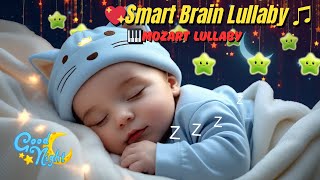💖Overnight Baby Sleep ♥ Smart Brain Lullaby ♫ Mozart Brahms Bedtime Music