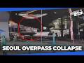 Three Killed In Seoul Overpass Collapse Trains Temporarily Halted