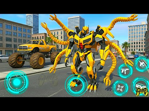 Robot Games 3d 2025 - Flying Robot Car - Monster Truck Transformation Part 7 - Android Gameplay