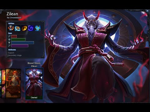 Blood Moon Zilean Skin Spotlight Gameplay 1080p HD