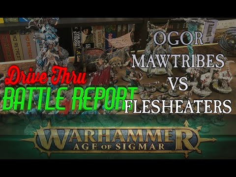 [DriveThruReview]: Ogor Mawtribes v Flesheater Courts EXPERIMENTAL Battle Report