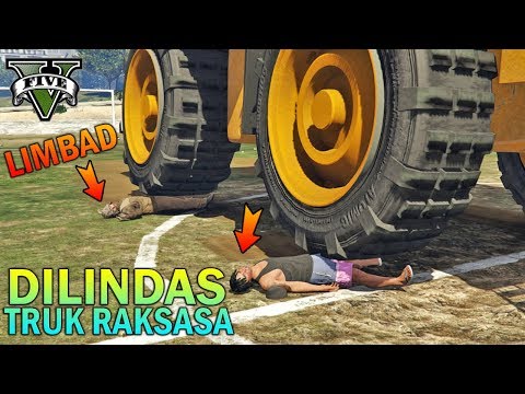 PREMAN TERKUAT DILINDAS TRUCK RAKSASA - GTA 5 YOUTUBER KOCAK PARODY
