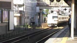 preview picture of video '[HD]117系金光臨＠芦屋/Series117 Konko chartered Train@Ashiya(Hyogo)'