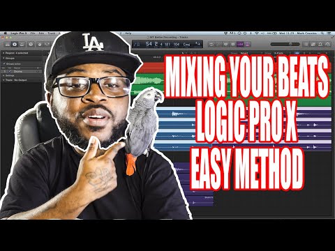 LOGIC PRO X 10.4.8 || MIXING DOWN BEAT STEMS FOR VOCAL RECORDING || STOCK PLUGINS
