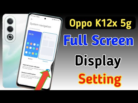 Oppo k12x 5g full screen mode settings | How to use full screen display in Oppo k12x 5G