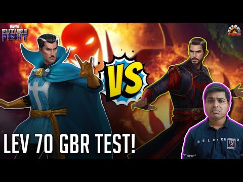 Doctor Strange New VS Old Uniform GBR Dormamu TEST( level 70) in Marvel Future Fight #mff