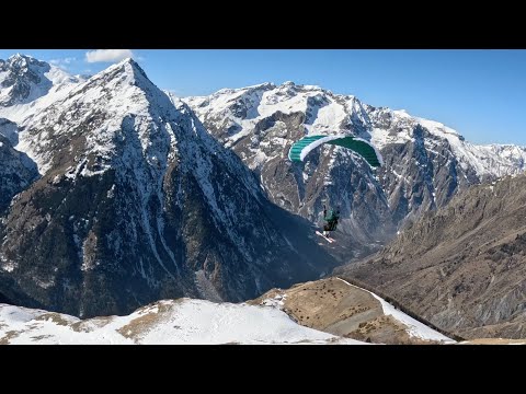 Speedriding in French Alps // Follow-cam line