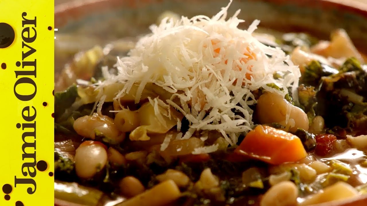 Homemade minestrone soup: Jamie Oliver