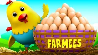 Cluck Cluck Hen | Nursery Rhymes For Children | Kids Songs | Baby Rhymes by Farmees