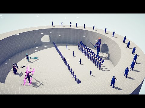 ODIN & IGNISLASHER & DREAD KING vs SAMURAI ARMY + GIANT | TABS Totally Accurate Battle Simulator