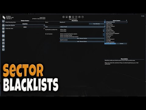 How to use Sector Blacklists | X4: Foundations