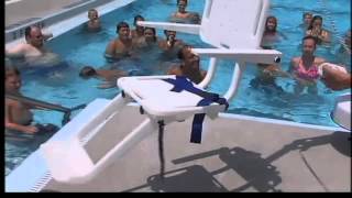 preview picture of video 'West Lafayette pool receives handicap accessible chair lift'