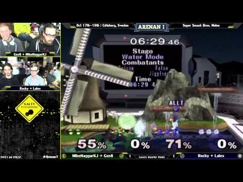 Arenan I - MikeHaggarKJ + Gusti Vs. Rocky + Lolex - Melee Teams Losers Quarter Finals