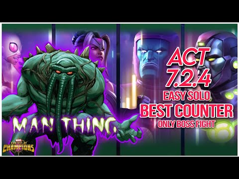 ACT 7.2.4 ( Poke ) Man-Thing Boss Easy Solo - MCOC