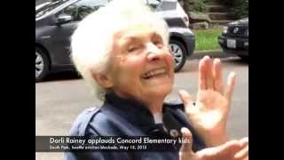 Dorli Rainey Applauds Concord Elementary Kids