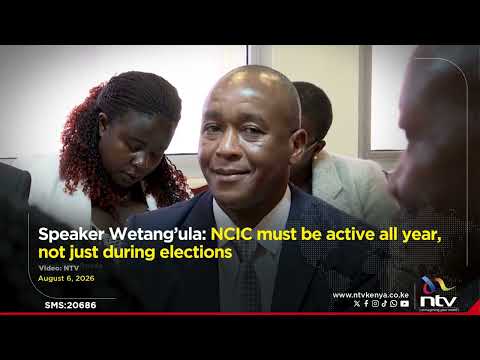 Speaker Wetang’ula: NCIC must be active all year, not just during elections