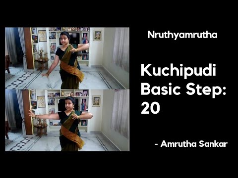 Kuchipudi basic step - 20 ll Amrutha Sankar ll Nruthyamrutha