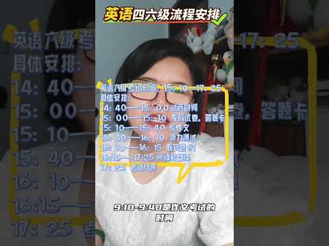 大学英语四六级考试流程安排#四六级考试 #流程#大学生 #大学