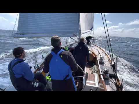 Glorious downwind on final leg of the 2021 Fastnet. - Nicholson 55 EAGER