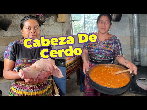 Cómo Hacer REVOLCADO de Cabeza De CERDO / Receta Cien Por Ciento Guatemalteco