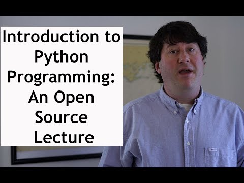 Introduction to Python Programming: An Open Source Lecture #Python #Data Science #GIS