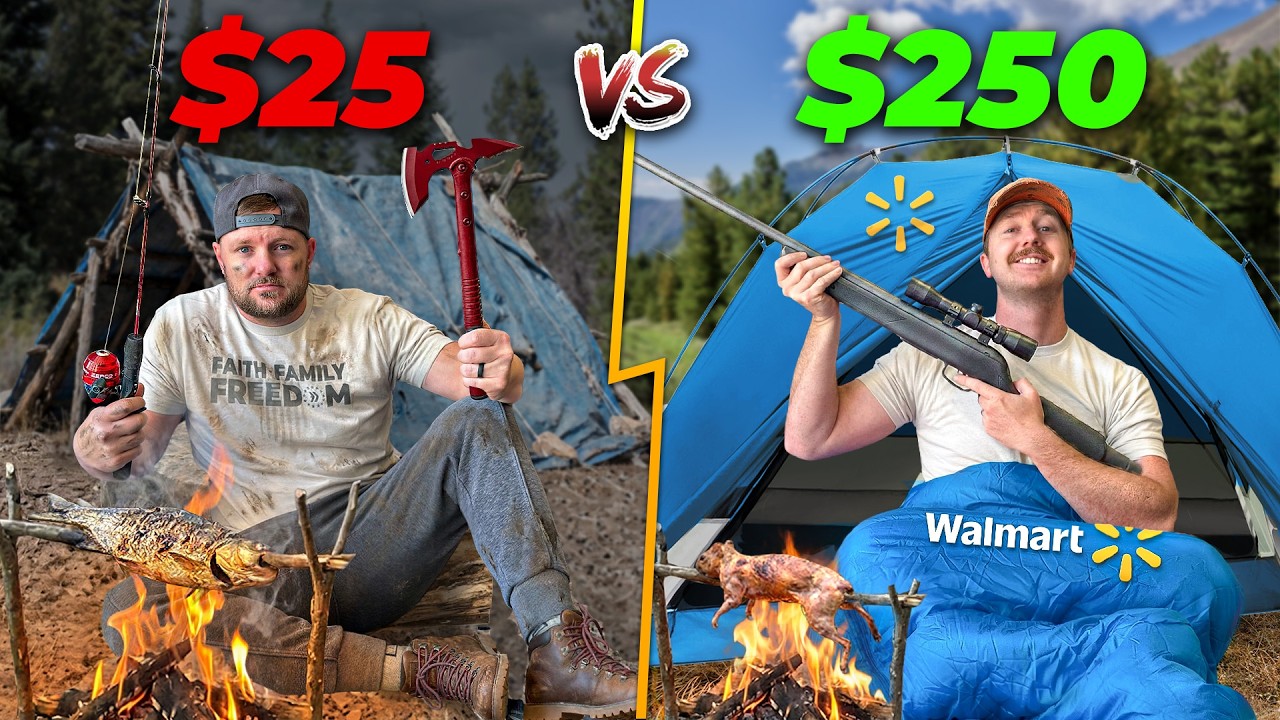 $25 vs $250 Walmart Budget Survival Challenge!