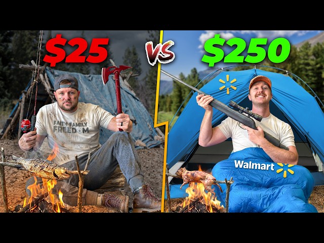 $25 vs $250 Walmart Budget Survival Challenge! SDDEFAULT Thumbnail