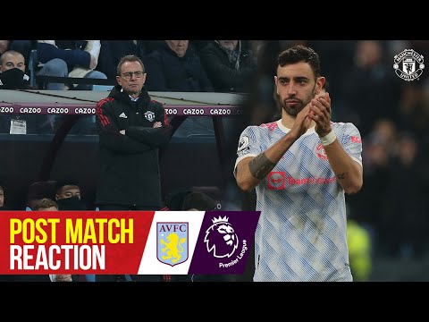 Rangnick & Fernandes react to Villa Park draw | Aston Villa 2-2 Manchester United | Premier League