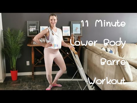 LOWER BODY BARRE: 12 Minute Classical Ballet Barre Workout / pliés to strengthen legs & glutes