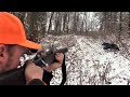 WILD Day Of DEER DRIVES PA Rifle Hunting In The Snow