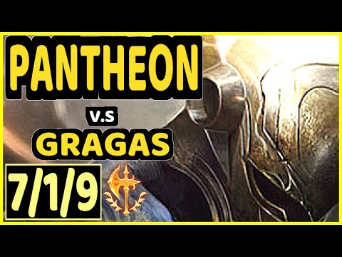 KIREI (PANTHEON) vs GRAGAS - 7/1/9 KDA JUNGLE CHALLENGER GAMEPLAY - EUW