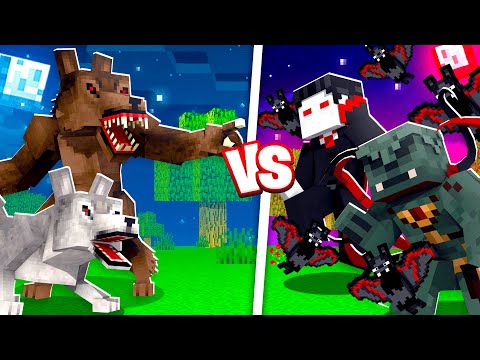SOBREVIVI 100 DIAS NO VAMPIRO VS LOBISOMEM DO MINECRAFT O FILME