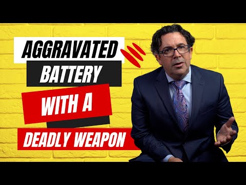 Aggravated Battery with a Deadly Weapon.  So SERIOUS!