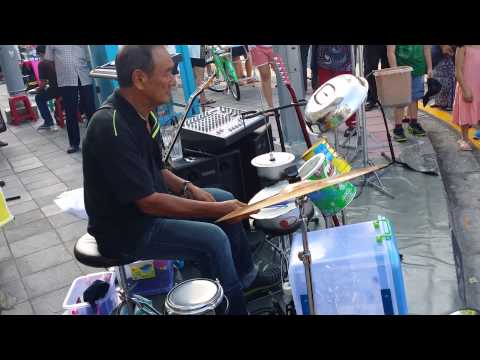 Smoke On The Water - Street Drummer from Armenian Street Penang