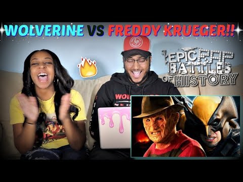 Epic Rap Battles of History "Freddy Krueger vs Wolverine" REACTION!!!